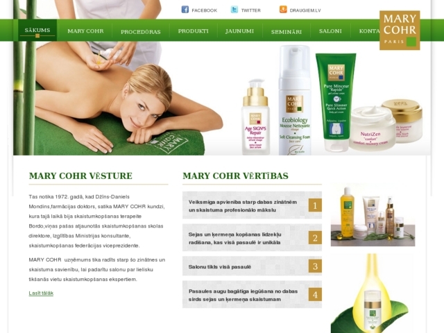 Mary Cohr skaistumkopšanas institūts, UVB, SIA